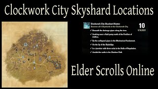 Clockwork City Skyshard Locations Elder Scrolls Online ESO [upl. by Atorod847]