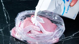 Marinate the pork chop with milk in a bag This is how I prepare the perfect dinner [upl. by Polish]