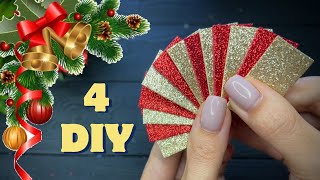 4 DIY Christmas Decorations Ideas 🎄 Christmas Craft Christmas ornaments [upl. by Jessamine]