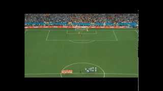 argentina vs holandael penal que casi fue gol [upl. by Notgnimer982]