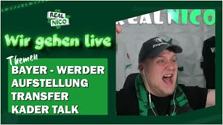 🔴Vorberichts Talk BayerWerder  Aufstellung bauen  Kader amp Transfer Talk [upl. by Roxane]