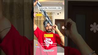 How to tie a Muffler in 1 Minute pagg turban sikh turbanators muffler dastar gurbani pagg [upl. by Anahtor]