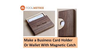 Make a DIY Wooden Business Card Holder or Wallet [upl. by Aniluap]