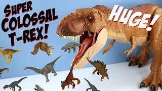 Jurassic World Fallen Kingdom Super Colossal Tyrannosaurus Rex Mattel [upl. by Melitta907]