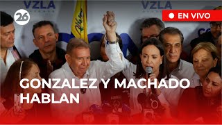 🚨 EN DIRECTO  EDMUNDO GONZÁLEZ y MARÍA CORINA MACHADO ofrecen una conferencia de prensa [upl. by Herman]