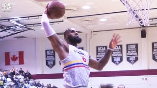 LeBron James Takes OFF in SEATTLE at the Crawsover Pro Am [upl. by Laerdna574]