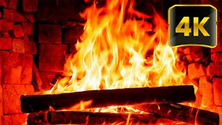 Coziest Fireplace for Christmas Night  Christmas Fireplace Crackling 3 Hours🔥High Quality 4K UHD [upl. by Elletnohs206]