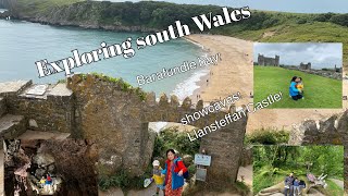 Exploring South Wales 2024 Barafundle nationalcaves castle 🌊🏰 [upl. by Kciwdahc]