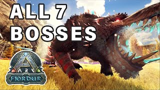 All 7 BOSSES on Fjordur ► Ark Fjordur [upl. by Purcell]