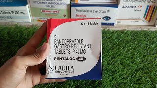 Pantoprazole Gastro Resistant Tablet IP 40 Mg Review in hindi Pentaloc 40 [upl. by Rabassa]