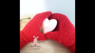 Manusi tricotate  tutorial video pas cu pas Knitted gloves 🧤 [upl. by Yvehc]