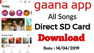 Gaana app all Songs sdcard download [upl. by Ecidna468]