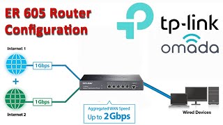 how to configure tp link er605 multi wan router [upl. by Bonneau]