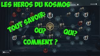 TOUTES LES POSITIONS LES HÉROS DE KOSMOS  AC ODYSSEY 14 [upl. by Richela]