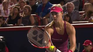 Bouchard Kerber amp Kvitova in action on Wednesday night at Rogers Cup [upl. by Crowe]