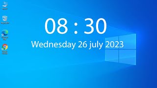 How to Add Clock Widget in Windows 10 [upl. by Kauffman]