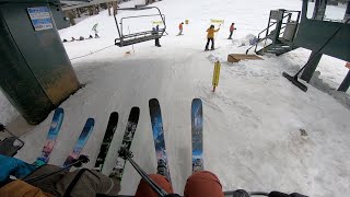 Bonus Footage Ski Swap  Moment Wildcat Test Drive [upl. by Gaudette]