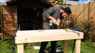 How To Build a Simple Cheap Work Bench [upl. by Minier]