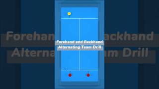 Forehand and Backhand Alternating Team Drill [upl. by Craw]