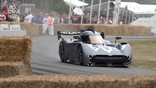 McMurtry Speirling BREAKS Goodwood Hillclimb Record 3908 [upl. by Dollar]