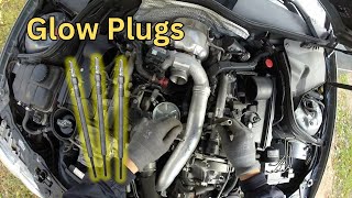 Mercedes OM642 Glow Plugs Replacement and Test 280CDI 320CDI 350CDI [upl. by Eivla]