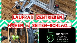 Fahrrad Laufrad zentrieren Höhen und Seiten Schlag beseitigen fahrrad ebike cargo [upl. by Yrek568]