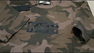 Kith Classic Logo Tee Woodland Camo PickupUnboxing [upl. by Eibber457]