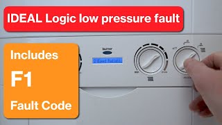 IDEAL Logic low pressure fault  Refill tutorial [upl. by Stanhope]