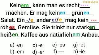 Adjektiv Eigenschaften Endung Nominativ Akkusativ Dativ Genitiv Wann steht welche Endung [upl. by Ydrah]