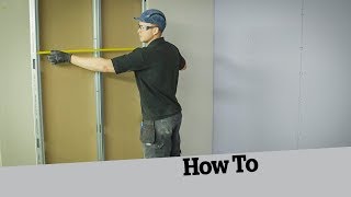 How to plasterboard a stud wall [upl. by Ezitram]