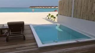 Olhuveli  Grand Beach Villa with Pool [upl. by Ylrrad]