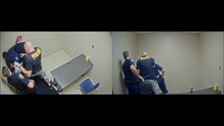 VIDEO Murder suspect tries to grab officers gun [upl. by Yhcir547]