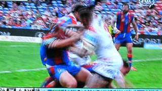 Tyrone Roberts vs Josh Dugan fight [upl. by Wolram]