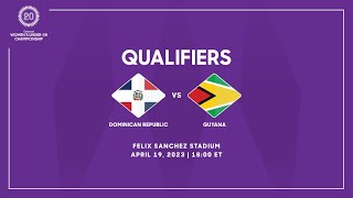 2023 Concacaf Womens Under20 Championship Qualifiers  Dominican Republic vs Guyana [upl. by Arag]