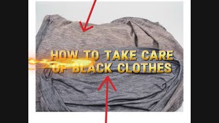 Tips on how to wash black clothes black clothing washing [upl. by Arakat]