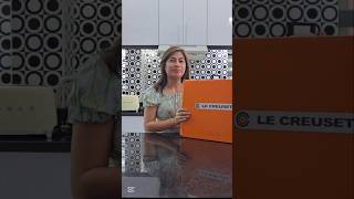 Unboxing of Le Creuset Pot lecreuset castironcookware cookware cookingchannel [upl. by Nihs]