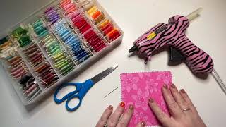 Embroidery with a Hot Glue Gun [upl. by Norym]