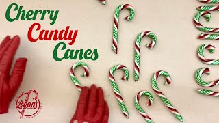 Handmade Christmas Cherry Candy Canes 🎄🎅🏼😍 [upl. by Sierra]