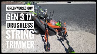 Greenworks 80V Gen 3 17 Brushless String Trimmer From Costco [upl. by Katerine]