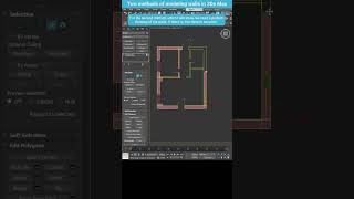 Two Methods for Modeling Walls in 3ds Max shorts 3dsmax walls modeling [upl. by Eissirc472]