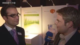 Grüner MessestandBau Interview mit Simon Damböck MesseLIVE [upl. by Riedel]