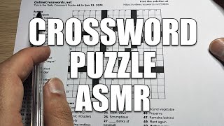 Relaxing Crossword Puzzle ASMR [upl. by Noyrb250]