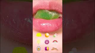 ASMR Eating Emoji Food ChallengeSatisfying Eating Sounds먹방 shorts mukbang eatingsounds food [upl. by Skvorak]