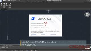 GstarCAD 2023  Melhoria VBA [upl. by Eillehs]