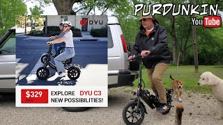 DYU C3 Folding EBike Top Performance Electric Bicycle dyucycle ebike [upl. by Nirrej306]