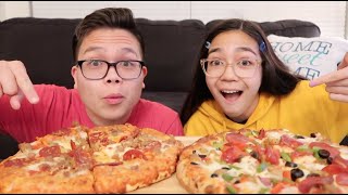 DIGIORNO PIZZA MUKBANG EAT WITH ME [upl. by Aivlys]