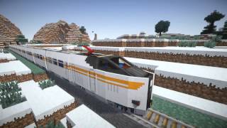 TrainCraft Electric locomotive Ride Minecraft HD 1080p [upl. by Audrye410]