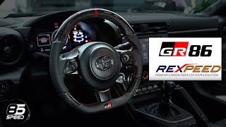 Rexpeed Carbon Steering Wheel Install  GR86  Easy install [upl. by Venator]