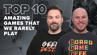 Top 10 AMAZING Games That We Rarely Play  BGG Top 10 w The Brothers Murph [upl. by Hubie658]