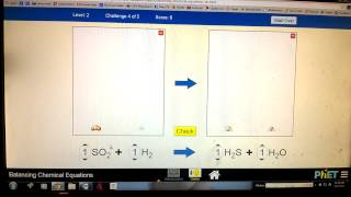 Level 2 tutorial PhET Balancing Chemical Equations [upl. by Warton]